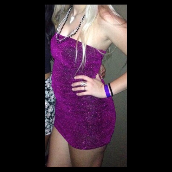 Pink Sparkly Dress - Dynamite - Picture 1 of 8